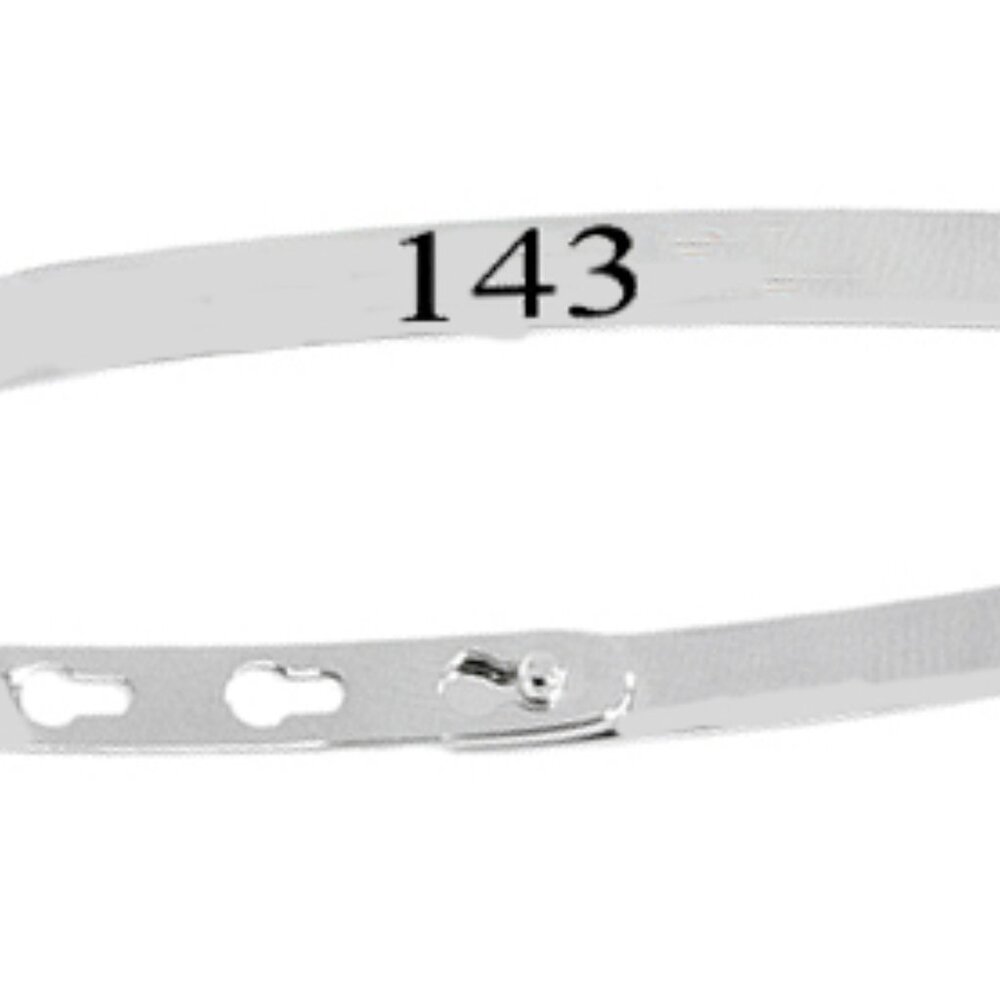 1437 Adjustable Inscription 7mm Wide Bracelet